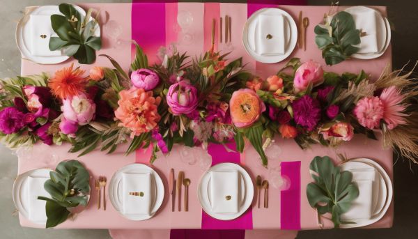 Make your events memorable with unique floral table runners